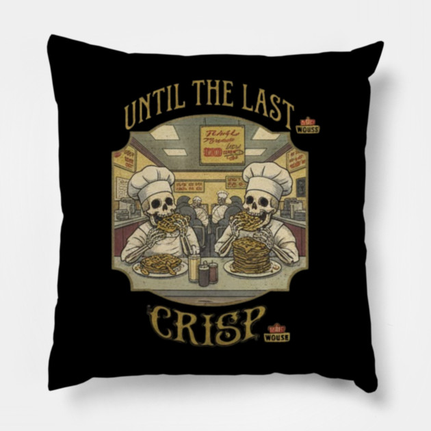 Waffle-House-Grateful-Dead-Lot Pillow by dtr_art