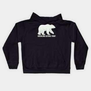 Greenland Defense Front Kids Hoodie