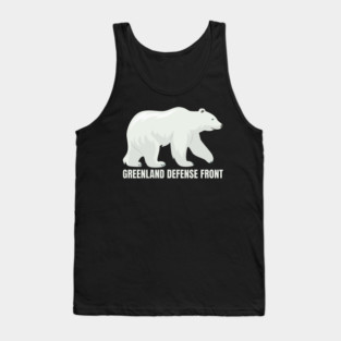 Greenland Defense Front Tank Top