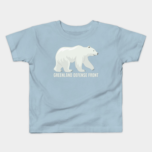 Greenland Defense Front Kids T-Shirt by Creatifly Graphic Tees