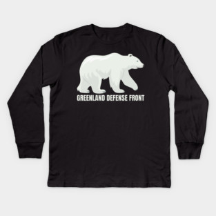 Greenland Defense Front Kids Long Sleeve T-Shirt