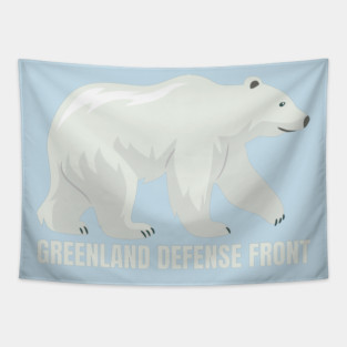 Greenland Defense Front Tapestry