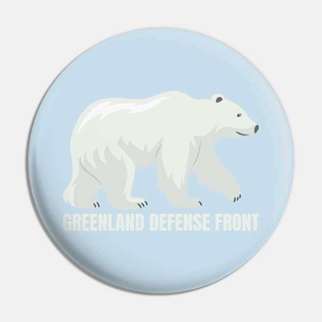 Greenland Defense Front Pin by Creatifly Graphic Tees