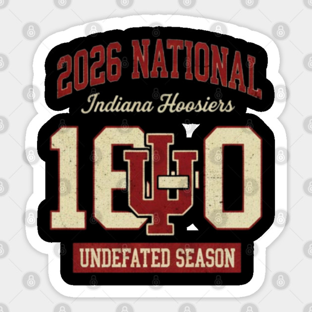 Iu-National-Champions Sticker by dtr_art