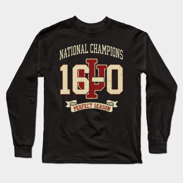 Iu-National-Champions Long Sleeve T-Shirt by dtr_art