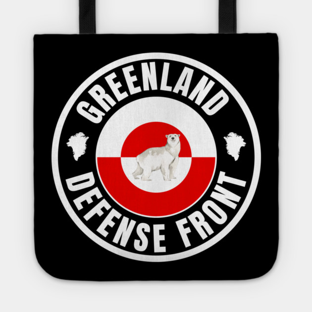 Greenland Defense Front Tote by Creatifly Graphic Tees