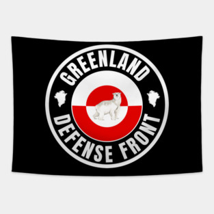 Greenland Defense Front Tapestry