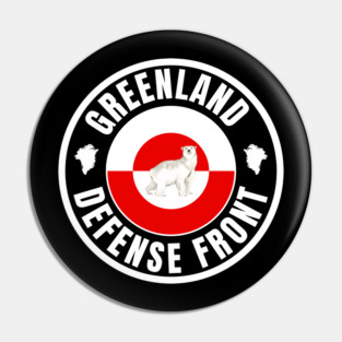 Greenland Defense Front Pin