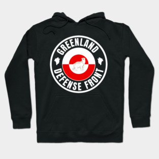 Greenland Defense Front Hoodie