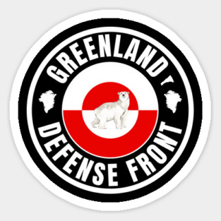 Greenland Defense Front Magnet