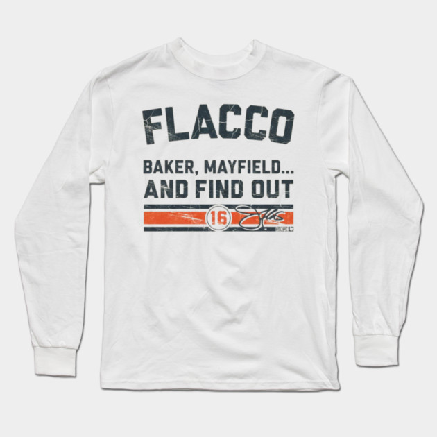 Joe Flacco Round & Find Out Long Sleeve T-Shirt by dtr_art