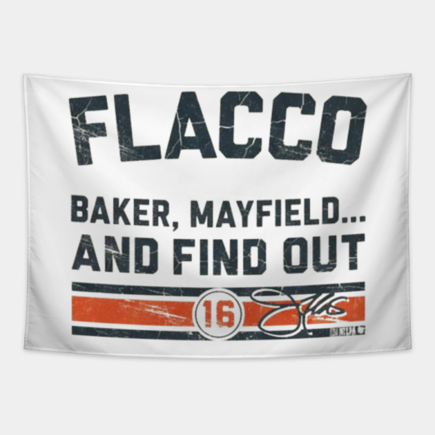 Joe Flacco Round & Find Out Tapestry by dtr_art