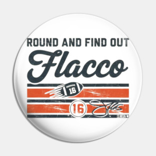Joe Flacco Round & Find Out Pin