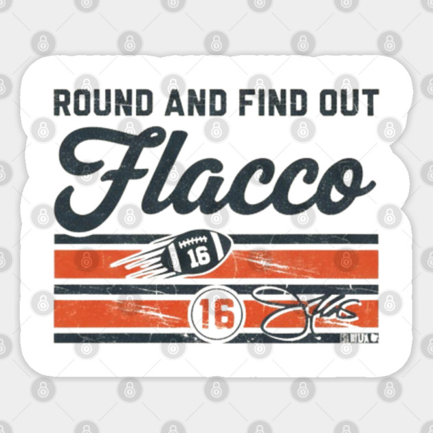 Joe Flacco Round & Find Out Sticker by dtr_art