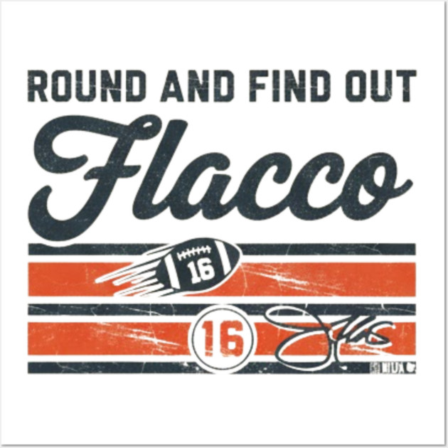 Joe Flacco Round & Find Out Wall Art by dtr_art