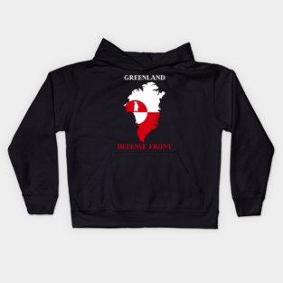 Greenland Defense Front Kids Hoodie
