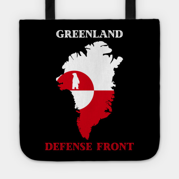 Greenland Defense Front Tote by Creatifly Graphic Tees