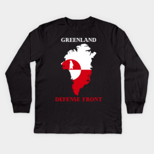 Greenland Defense Front Kids Long Sleeve T-Shirt
