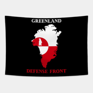 Greenland Defense Front Tapestry
