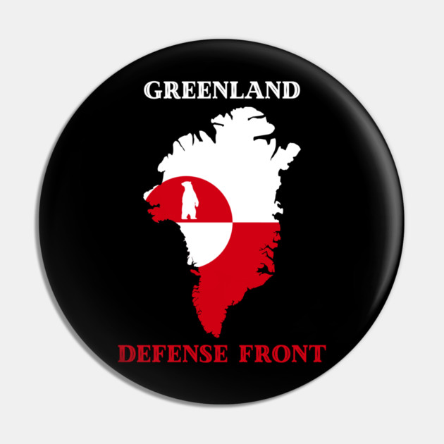 Greenland Defense Front Pin by Creatifly Graphic Tees