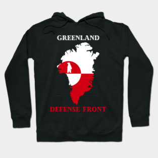 Greenland Defense Front Hoodie