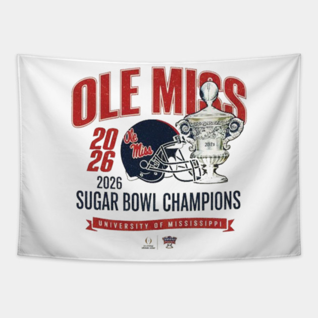 Ole Miss Wins the Sugar Bowl — 2026 Champions Tapestry by dtr_art