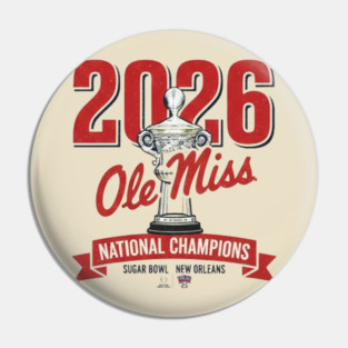 Ole Miss Wins the Sugar Bowl — 2026 Champions Pin