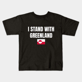 I Stand With Greenland Kids T-Shirt