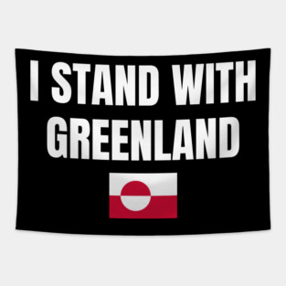 I Stand With Greenland Tapestry