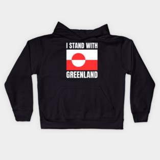 I Stand With Greenland Kids Hoodie