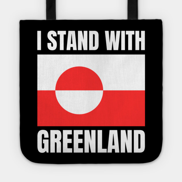 I Stand With Greenland Tote by Creatifly Graphic Tees