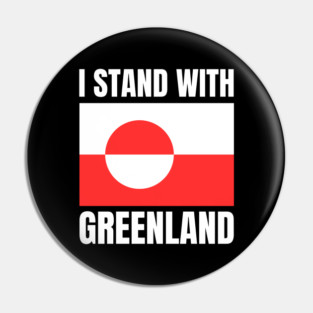 I Stand With Greenland Pin
