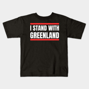 I Stand With Greenland Kids T-Shirt