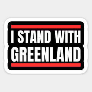 I Stand With Greenland Magnet