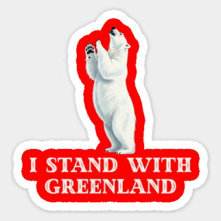 I Stand With Greenland Magnet