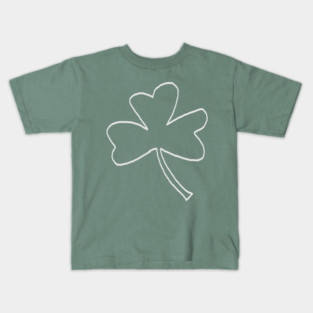 Minimal Shamrock For St Patricks Day Kids T-Shirt