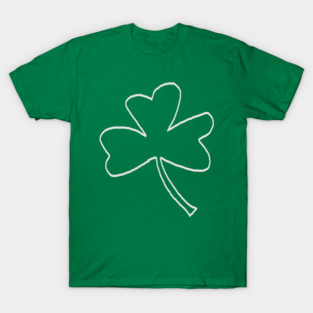 Minimal Shamrock For St Patricks Day T-Shirt