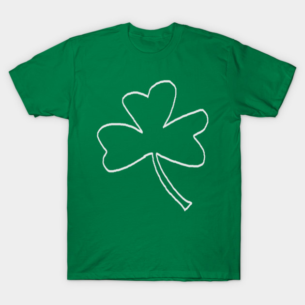 Minimal Shamrock For St Patricks Day T-Shirt by Creatifly Graphic Tees