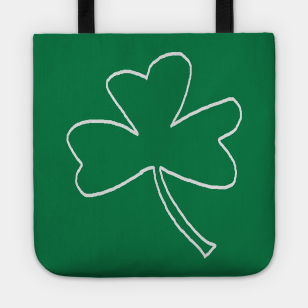 Minimal Shamrock For St Patricks Day Tote by Creatifly Graphic Tees