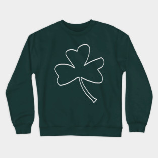 Minimal Shamrock For St Patricks Day Crewneck Sweatshirt