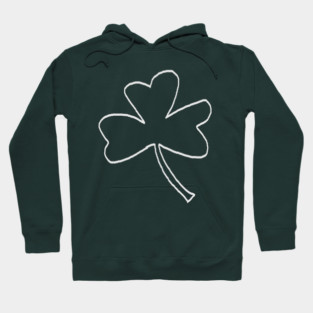 Minimal Shamrock For St Patricks Day Hoodie