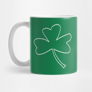 Minimal Shamrock For St Patricks Day Mug