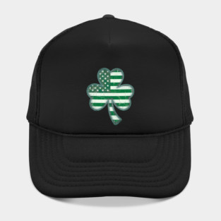 American Flag Shamrock For St Patricks Day Hat