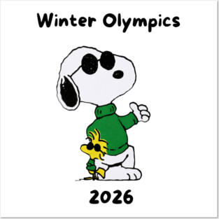 snoopy winter olympics 2026 Posters and Art