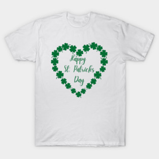 Happy St. Patrick’s Day Shamrock Heart T-Shirt