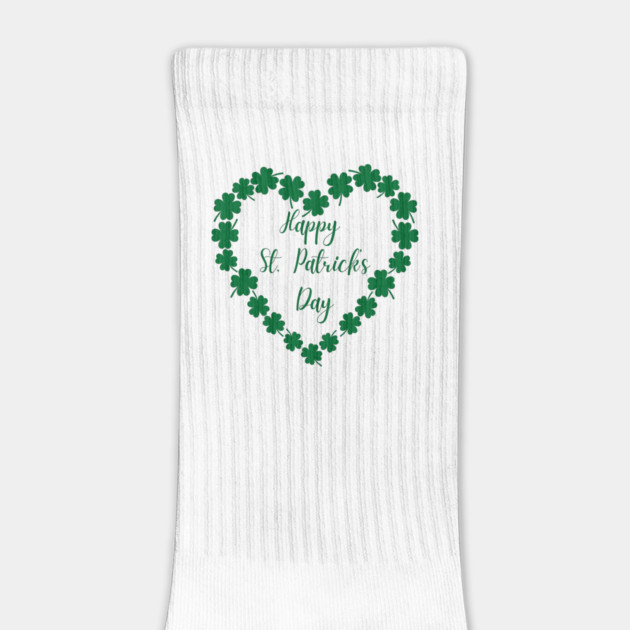 Happy St. Patrick’s Day Shamrock Heart by Creatifly Graphic Tees