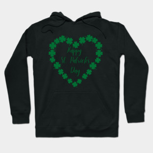 Happy St. Patrick’s Day Shamrock Heart Hoodie