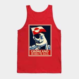 Greenland-Defense-Front Tank Top