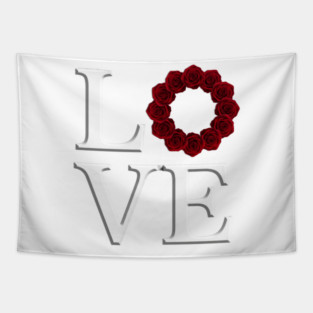 Celebrate Love with Roses Special Edition LOVE Tapestry