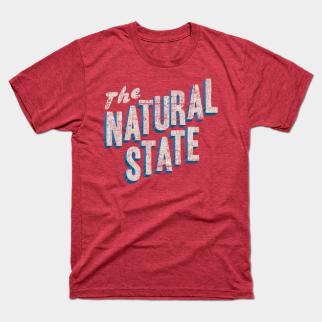 The Natural State Retro Layout T-Shirt by rt-shirts